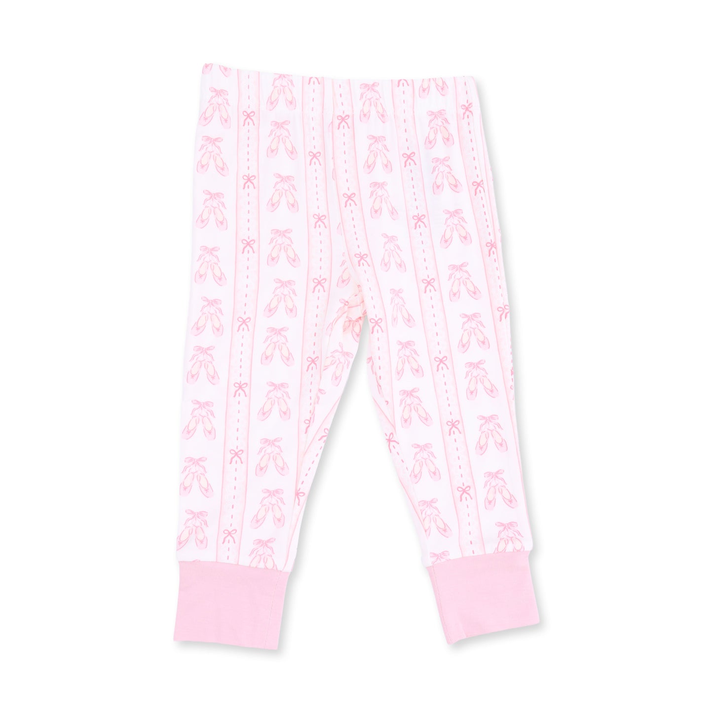 Long Sleeve Loungewear Set - Ballet Shoes Ribbon Stripe