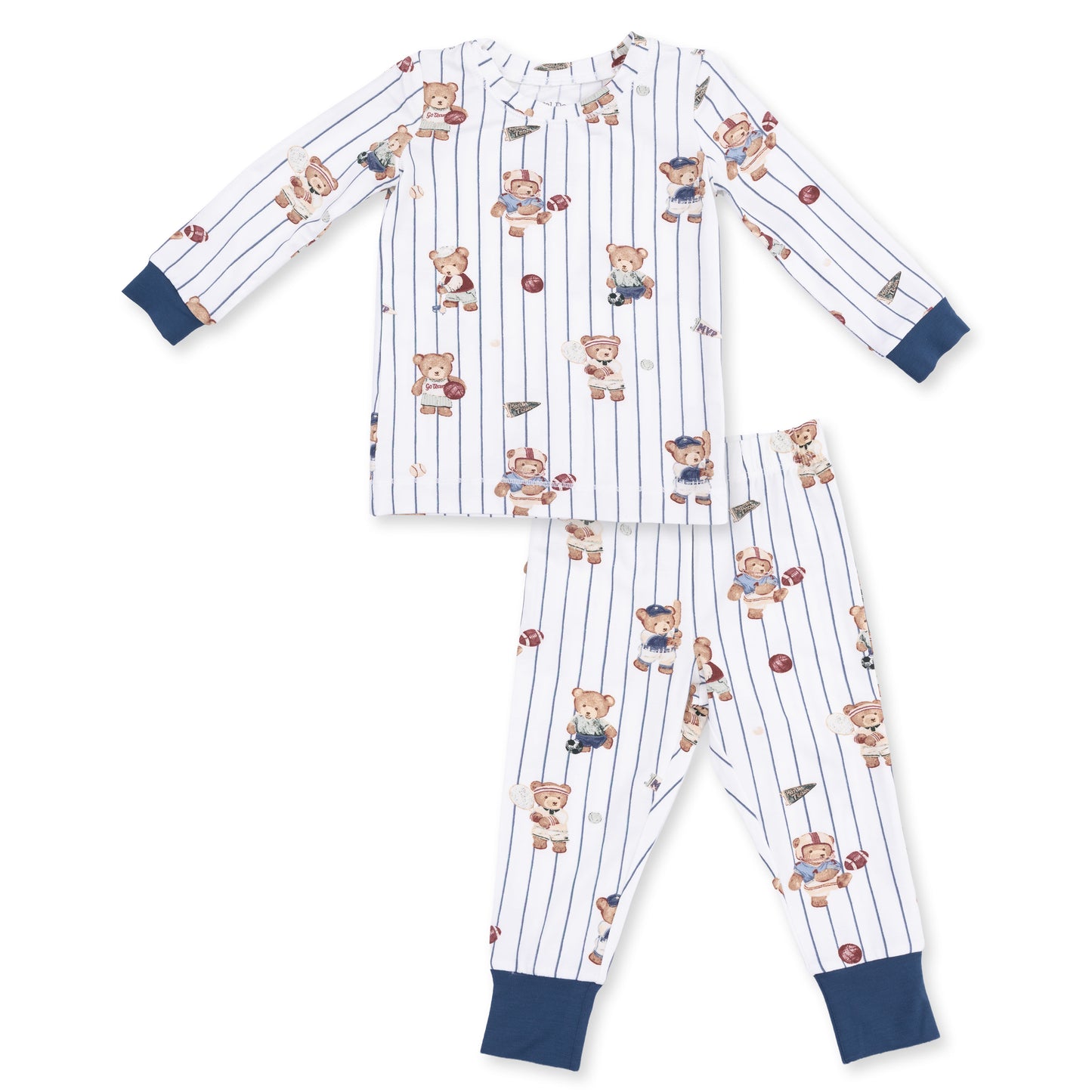 Long Sleeve Loungewear Set - Mixed Sports Bears