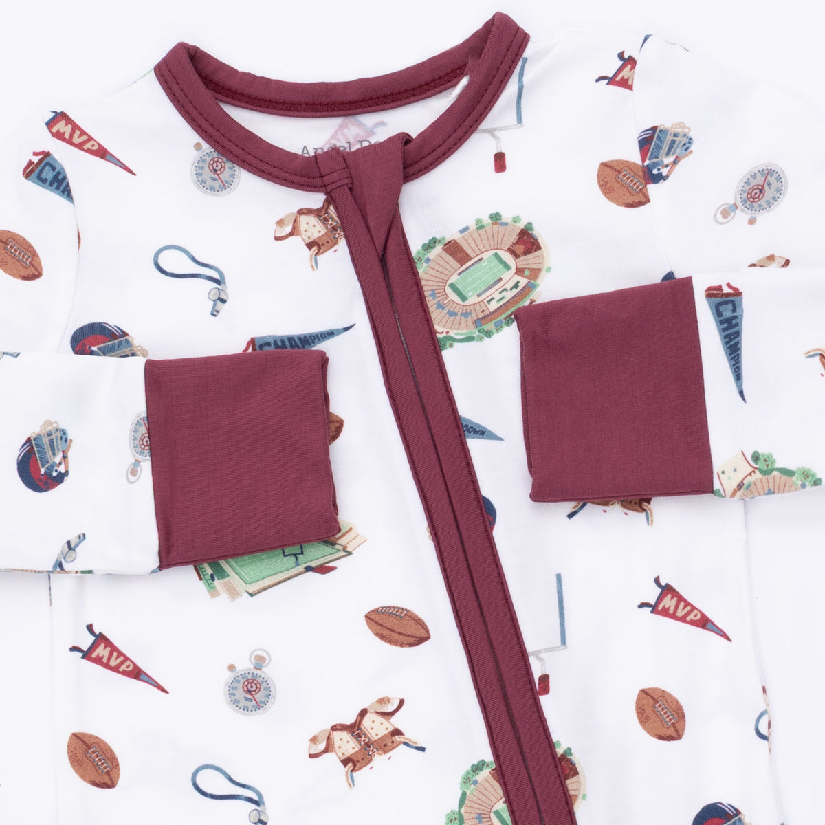 Convertible Romper - Vintage Football