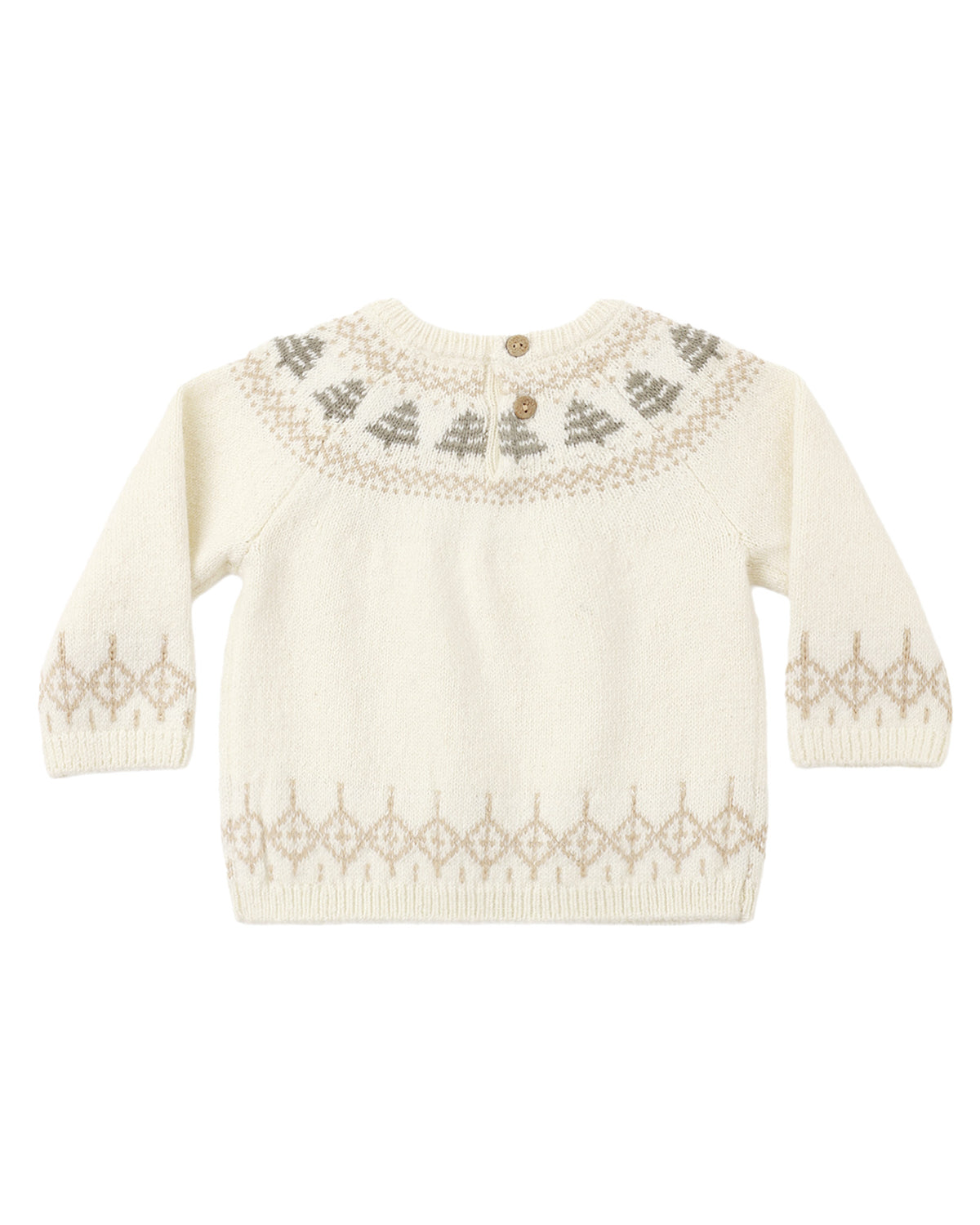 Quincy Mae - Rex Sweater - Tree Fair Isle