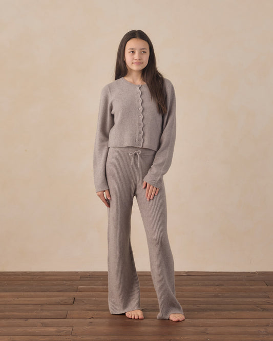 Rylee + Cru - Teen Scallop Cardigan - Dusty Blue