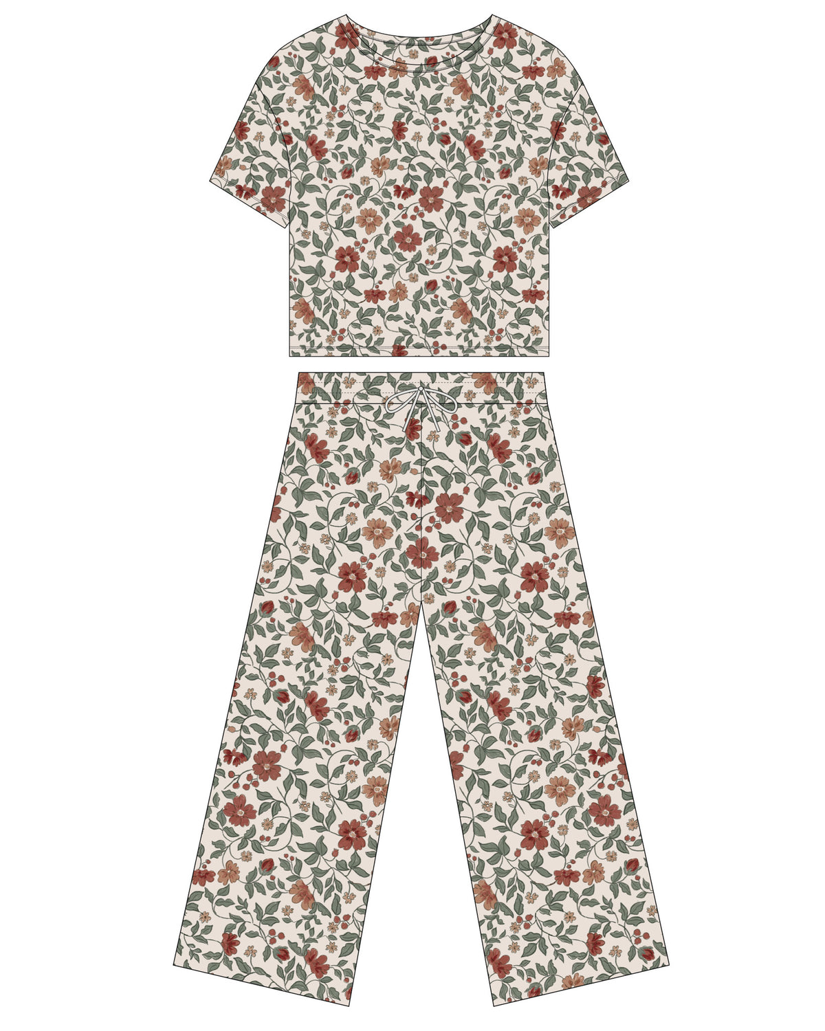 Rylee + Cru - Teen Ruthie Set - Holiday Floral