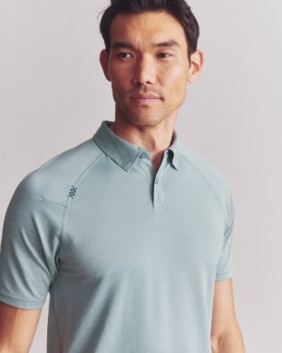 Men's Delta Pique Polo - Stormy Sea Green