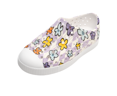 Native Shoes - Jefferson Print - Shell White/Daisy Grid