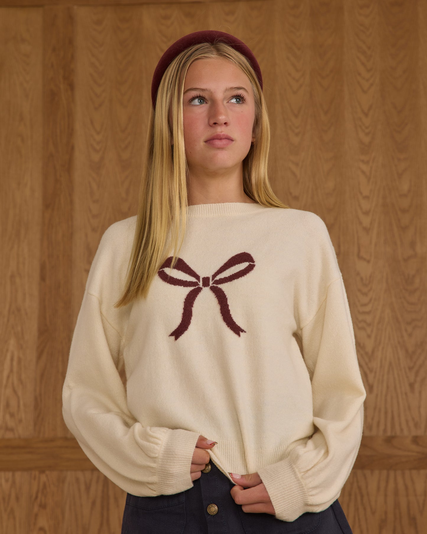 Rylee + Cru - Tween Aspen Sweater - Bow