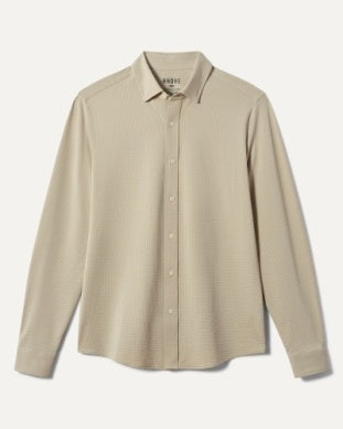 Commuter Seersucker Button Down - Slim Fit - Stone