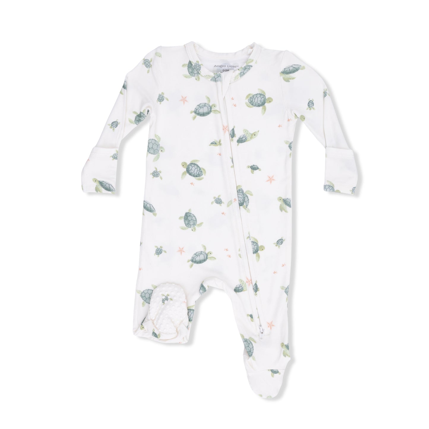 2 Way Zipper Footie - Sea Turtles