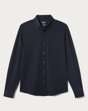 Commuter Seersucker Button Down - Slim Fit - Navy