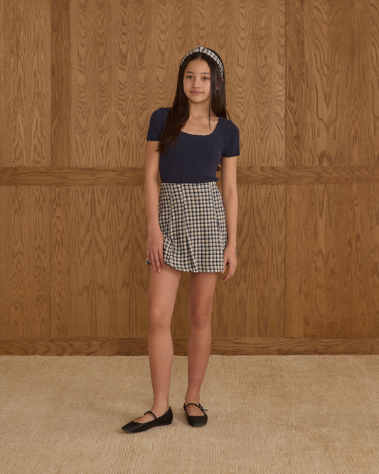 Rylee + Cru - Scallop Tee - Navy