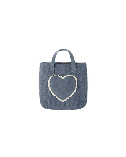 Rylee + Cru - Quilted Tote Bag - Indigo Denim