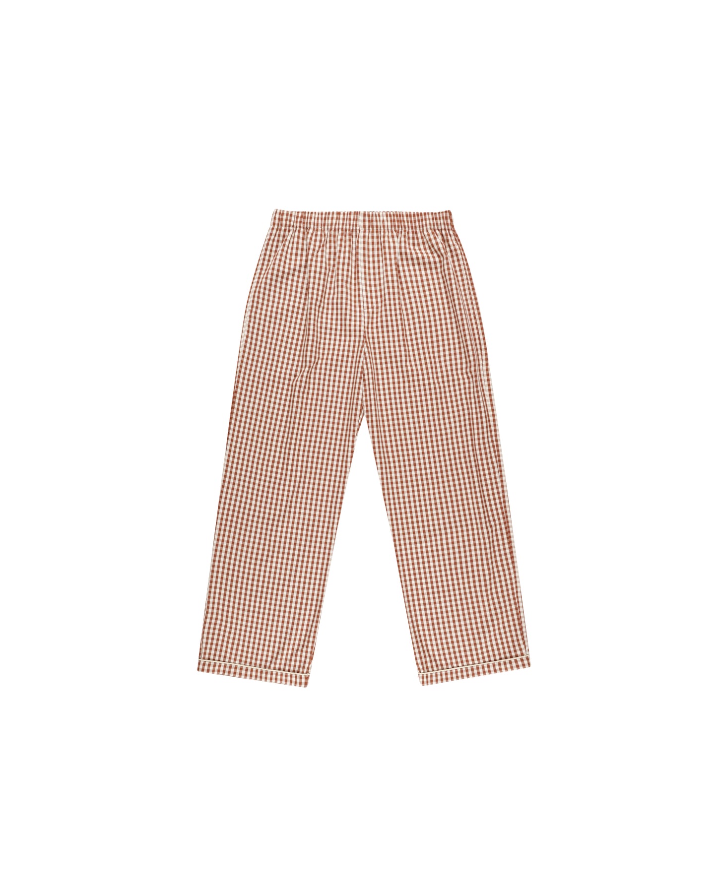 Rylee + Cru - Men's Pajama Pant - Brick Gingham