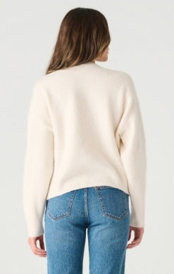 Long Sleeve Button Cardigan - Sea Salt