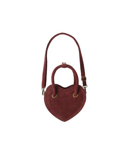 Rylee + Cru - Heart Purse - Burgundy