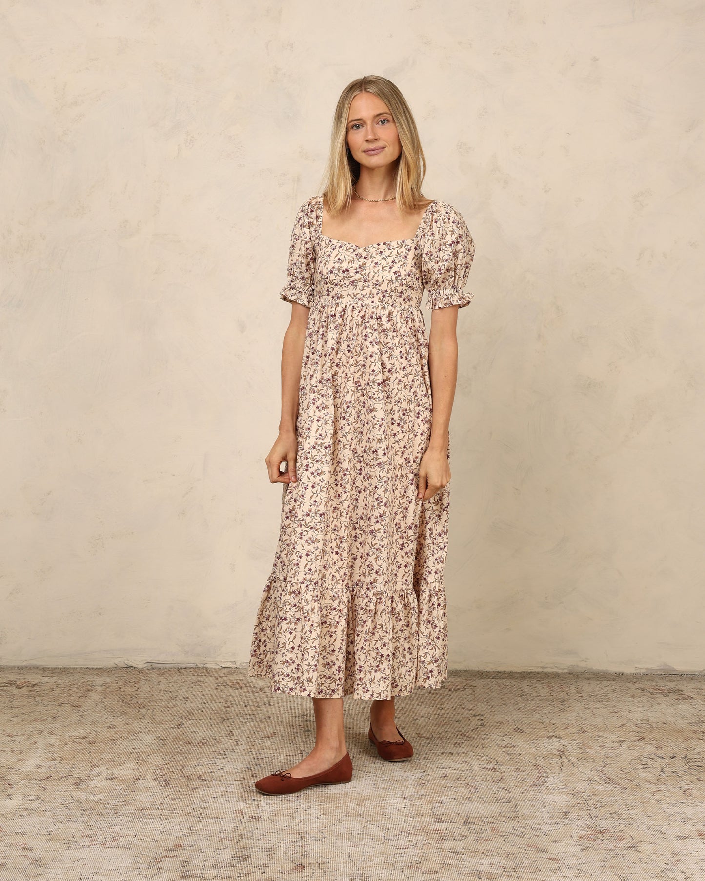 Noralee - Chloe Dress - Fig Floral