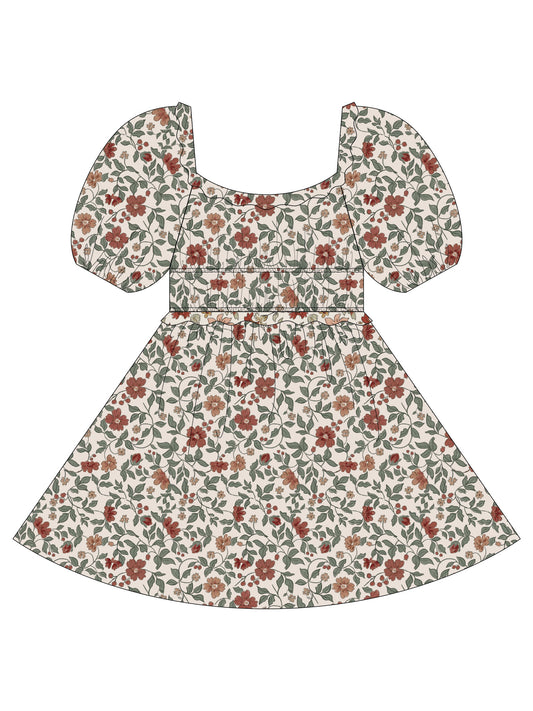 Rylee + Cru - Teen Shayla Dress - Holiday Floral
