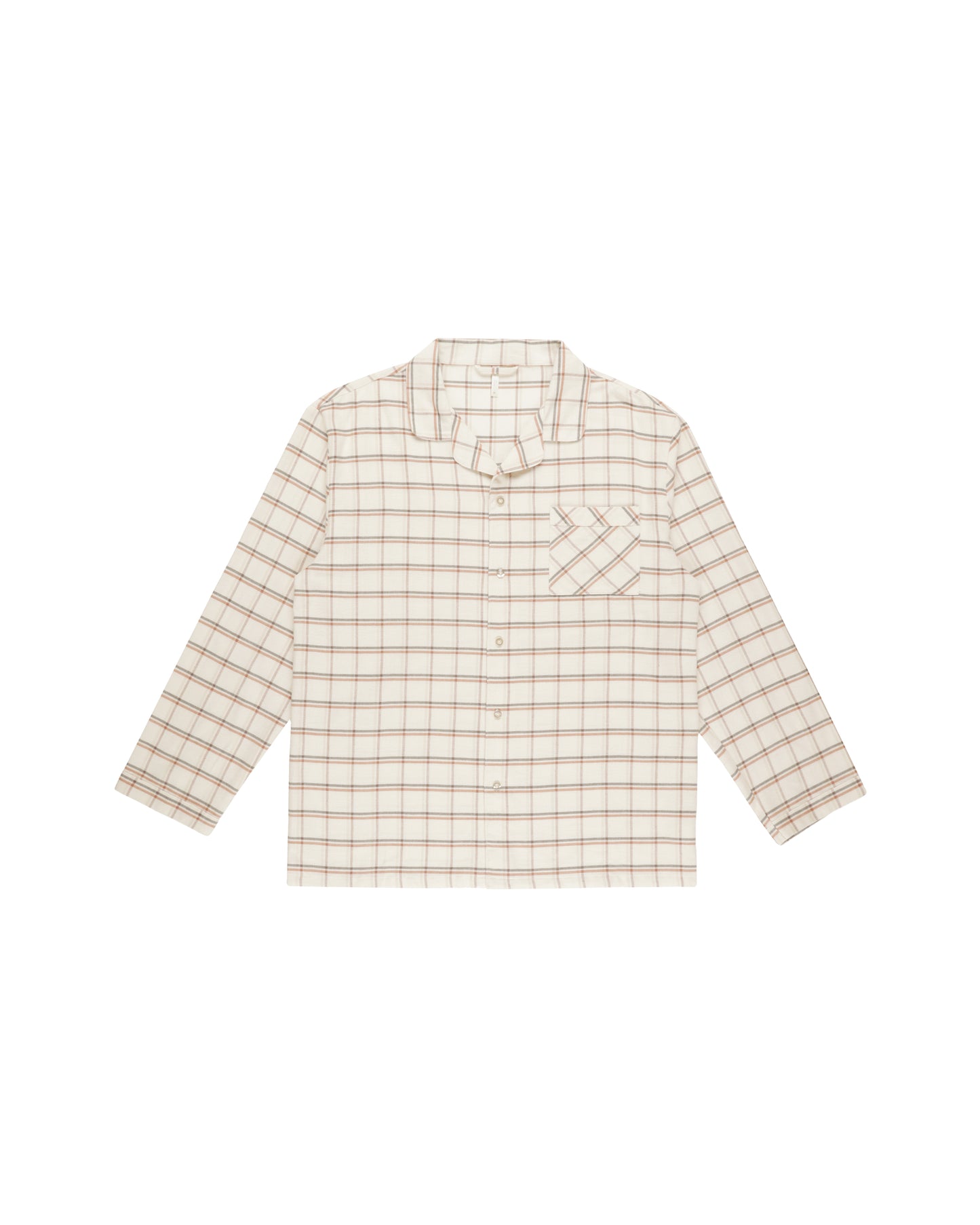 Rylee + Cru - Men's Pajama Top - Holiday Plaid