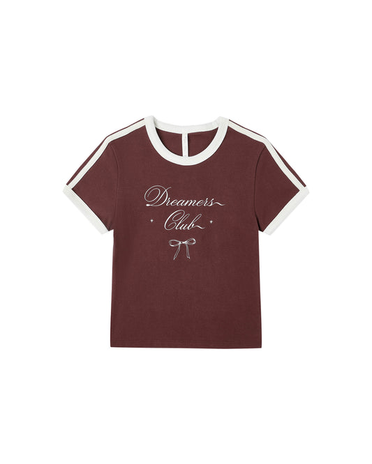 Rylee + Cru - Tween Baby Tee - Burgundy