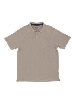 Delta Pique Polo - Savannah Tan