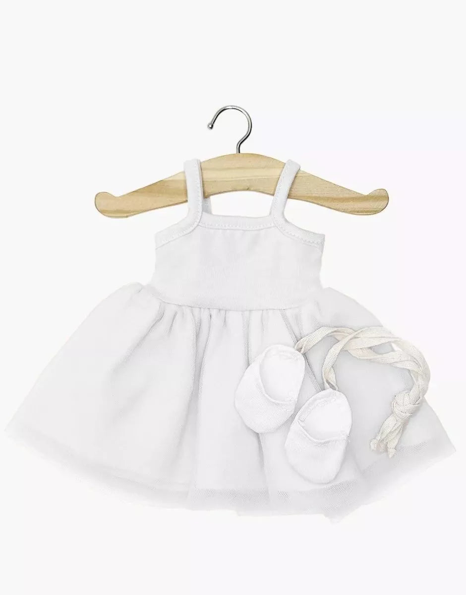Minikane - Rosella Tutu with Matching Ballet Shoes - White