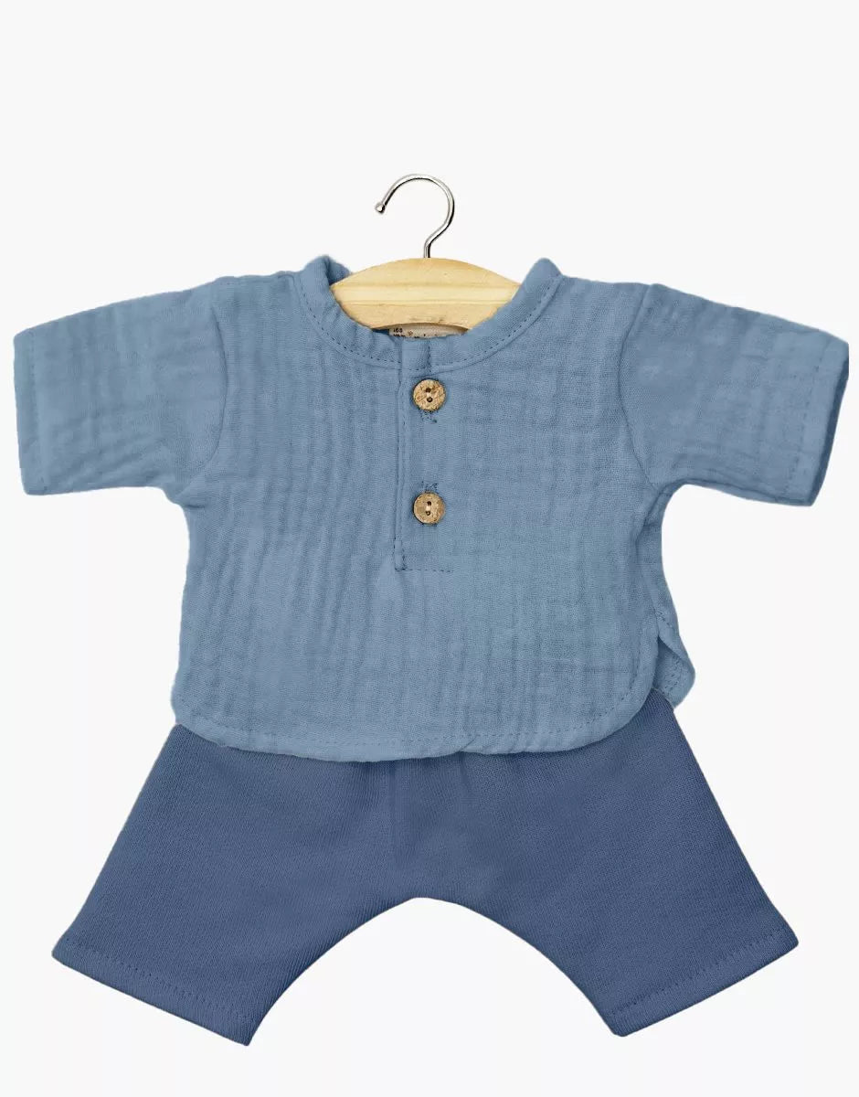 Minikane - Marien Long Sleeve Denim Set - Blue