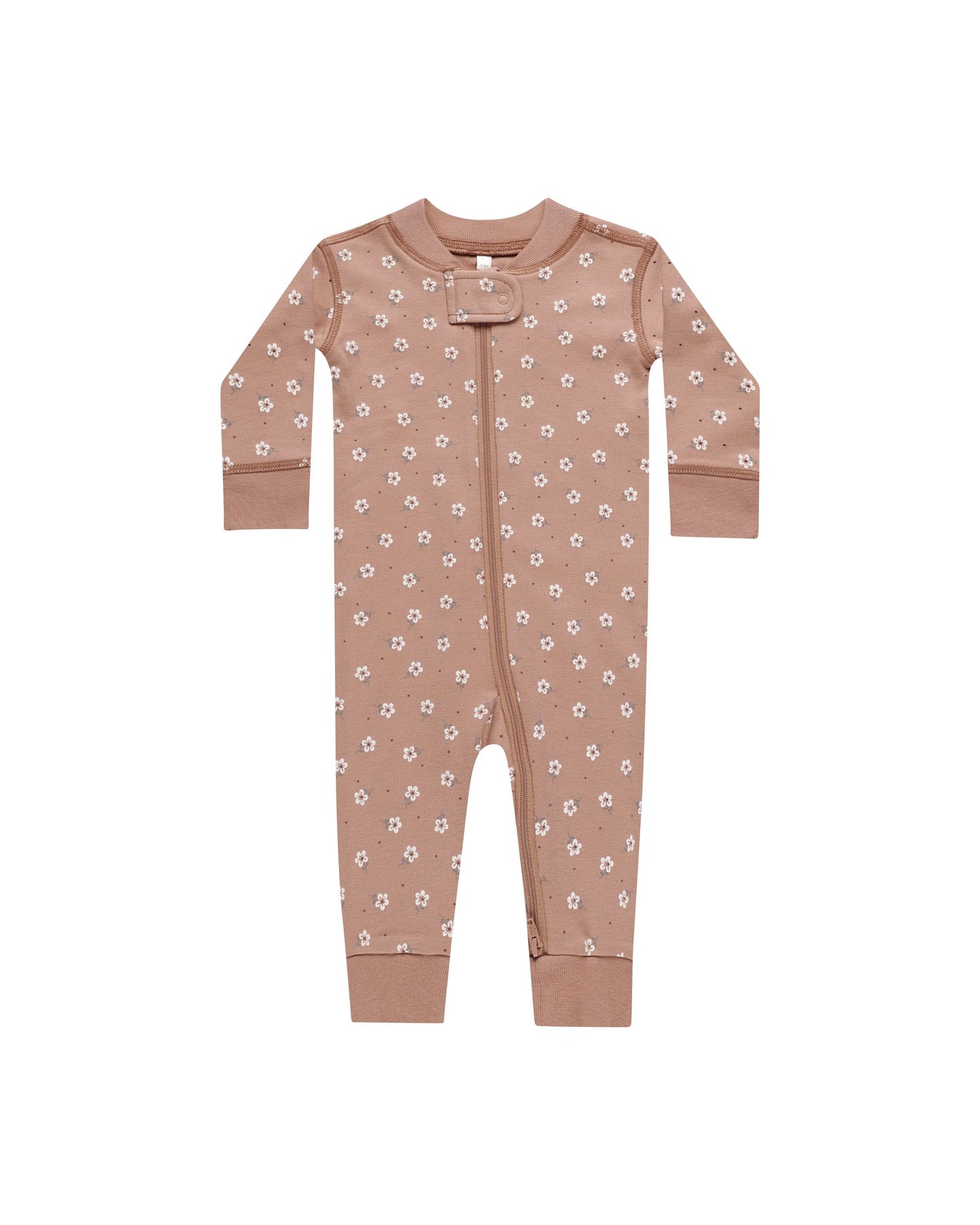 Quincy Mae - Zip Long Sleeve Sleeper - Rose Ditsy