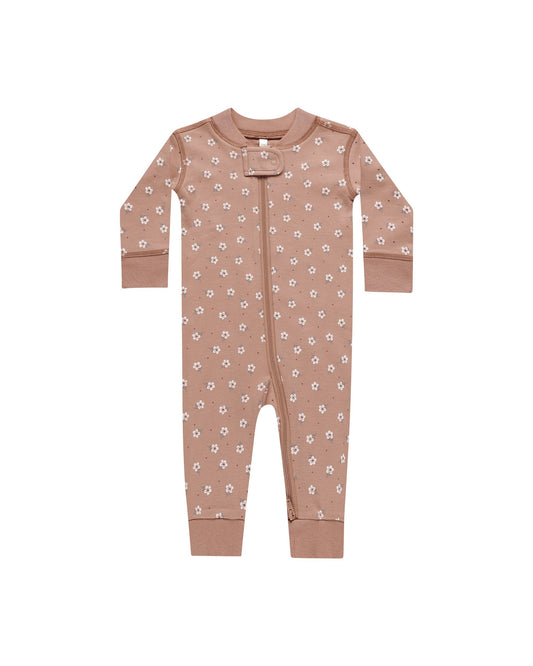 Quincy Mae - Zip Long Sleeve Sleeper - Rose Ditsy