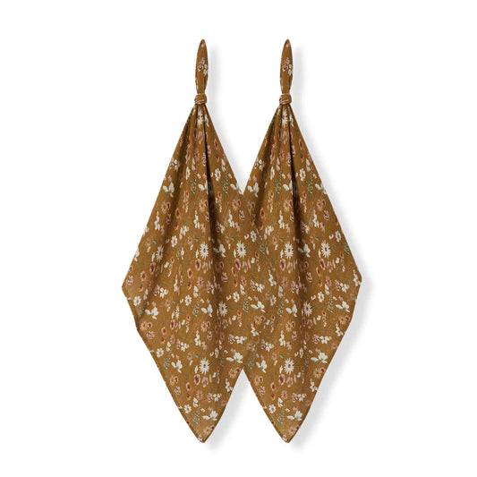 Milkbarn - Organic Muslin Burp Cloth Set - Wildflowers