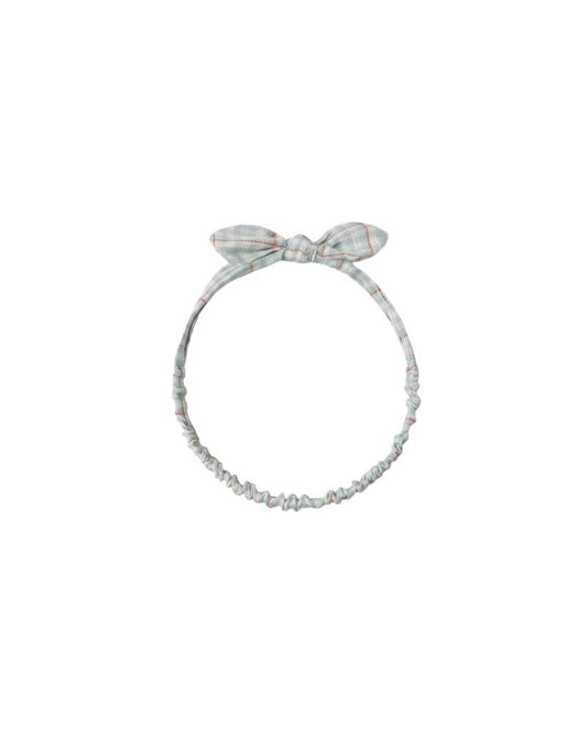 Rylee + Cru - Baby Headband - Light Blue Plaid