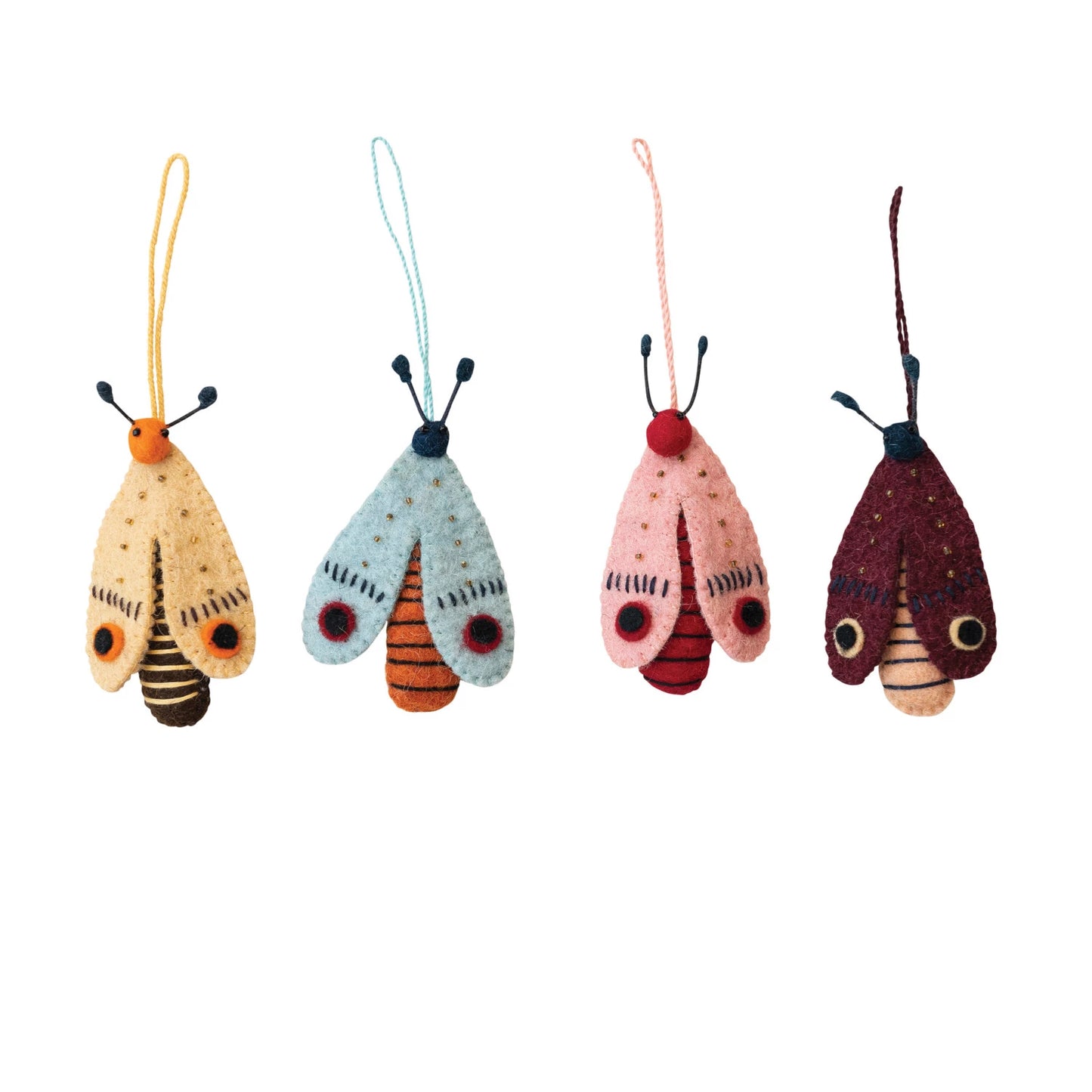 Wool Felt Moth Ornament