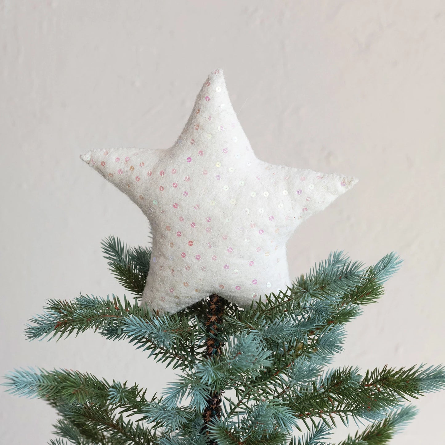 Handmade Wool Felt Tree Topper - Star