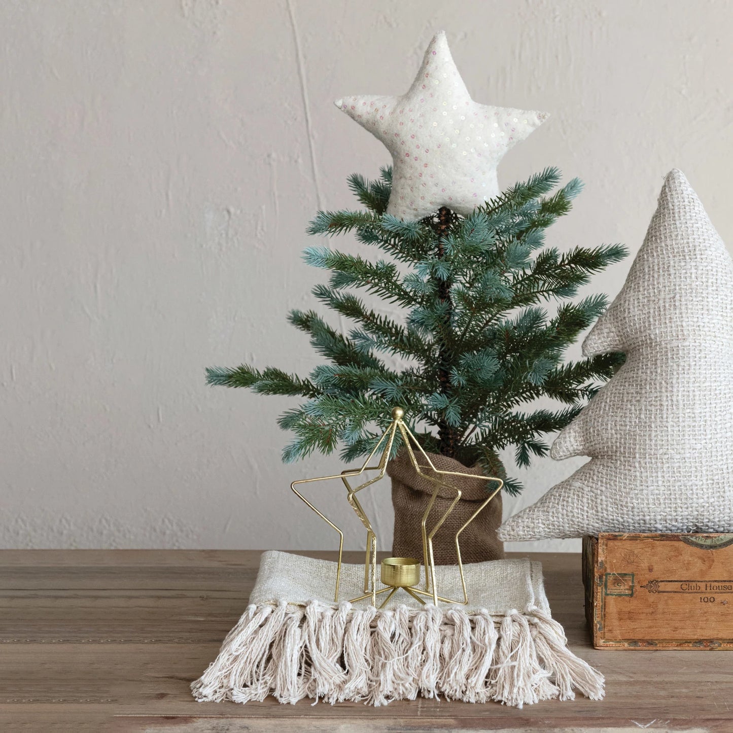 Handmade Wool Felt Tree Topper - Star