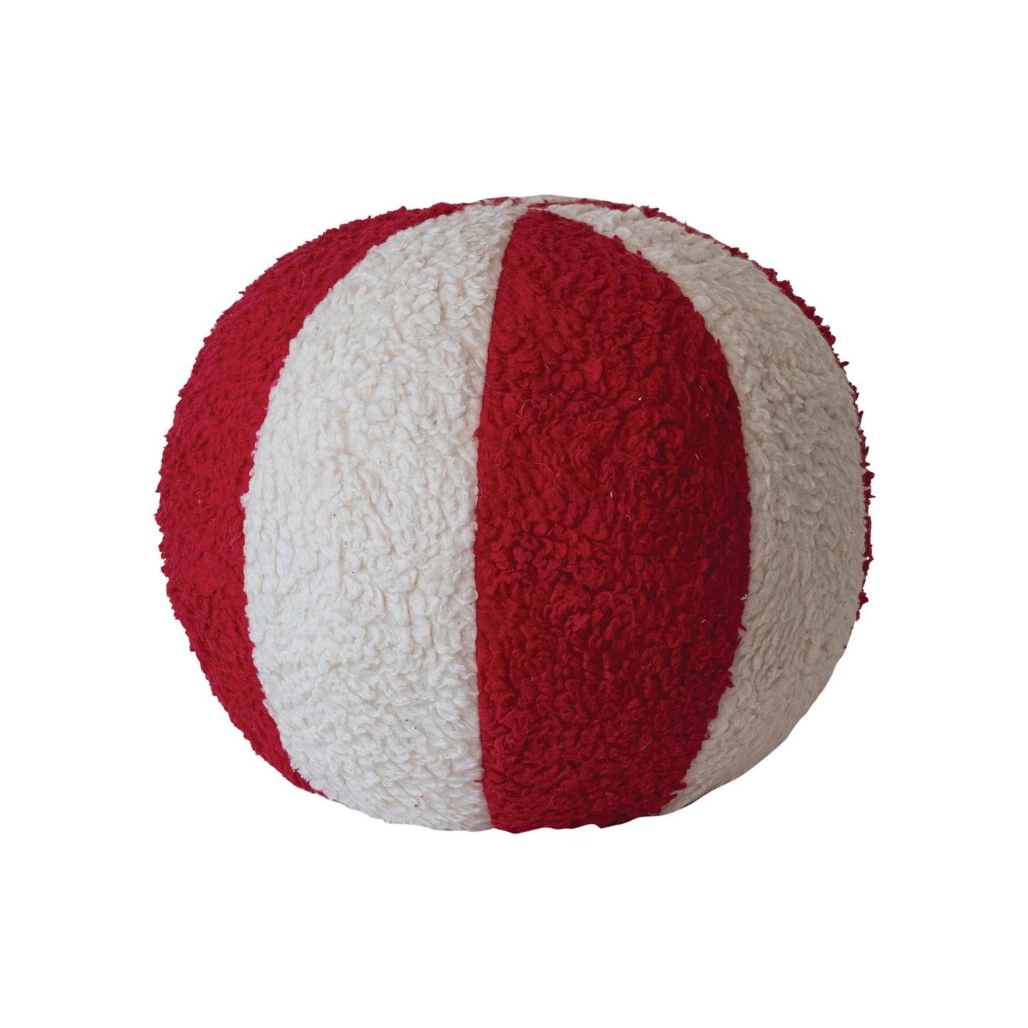 Sherpa Peppermint Candy Pillow