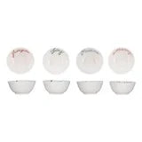 Stoneware Bowl with Holiday Word