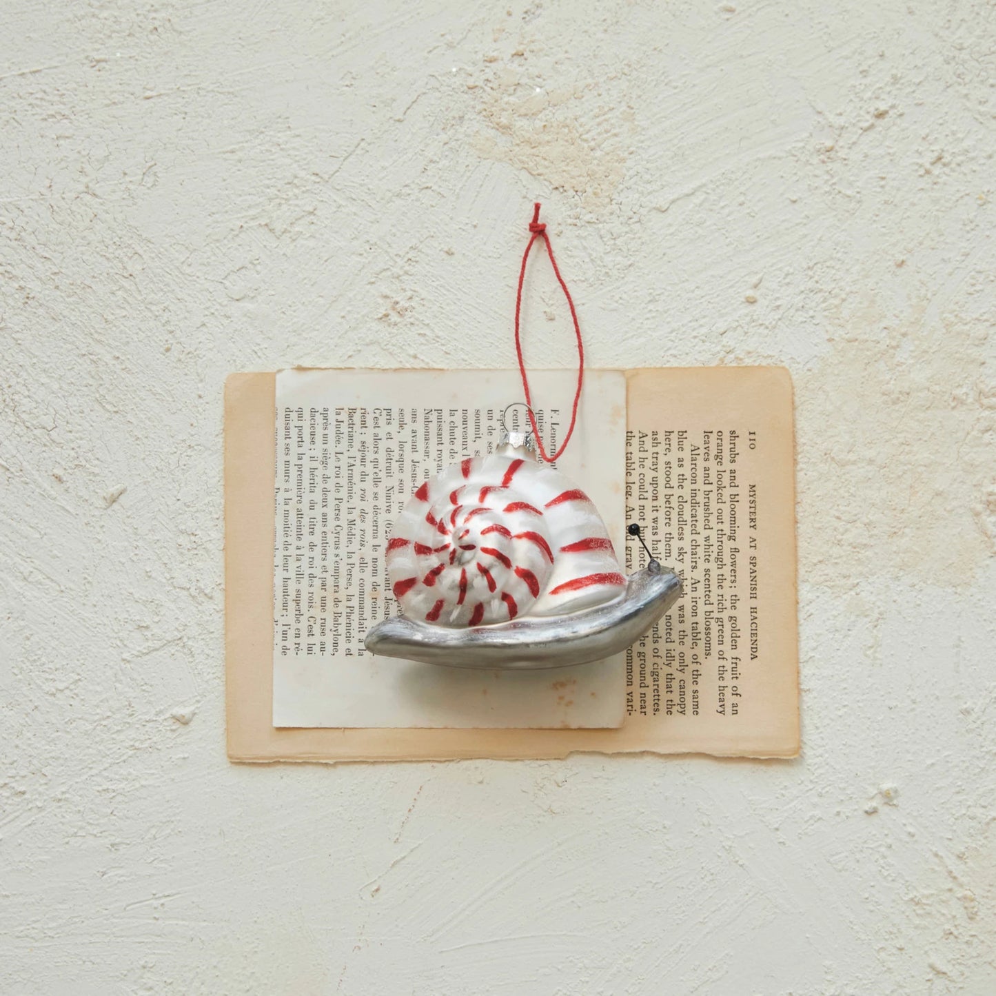 Hand-Painted Glass Snail Ornament