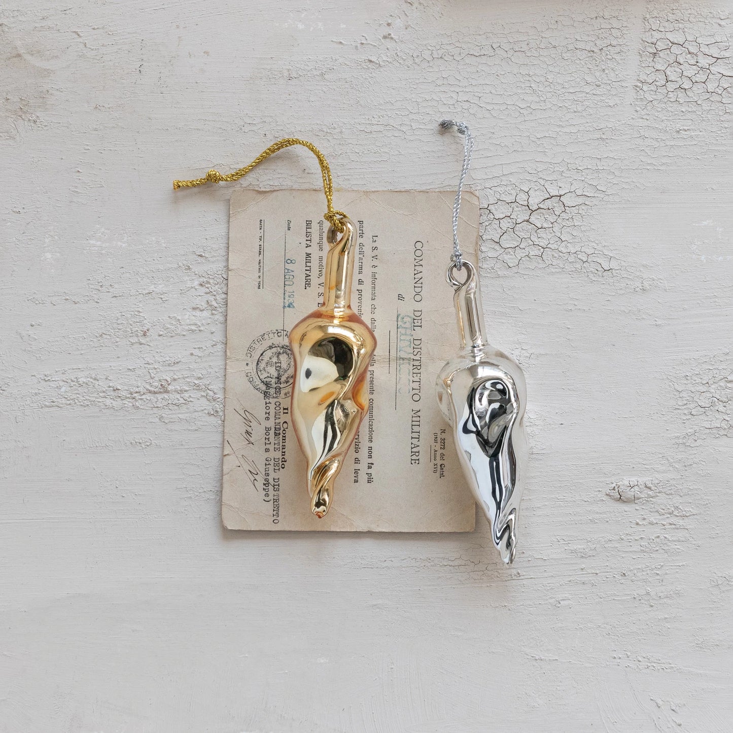 Vintage Style Mercury Glass Ornament