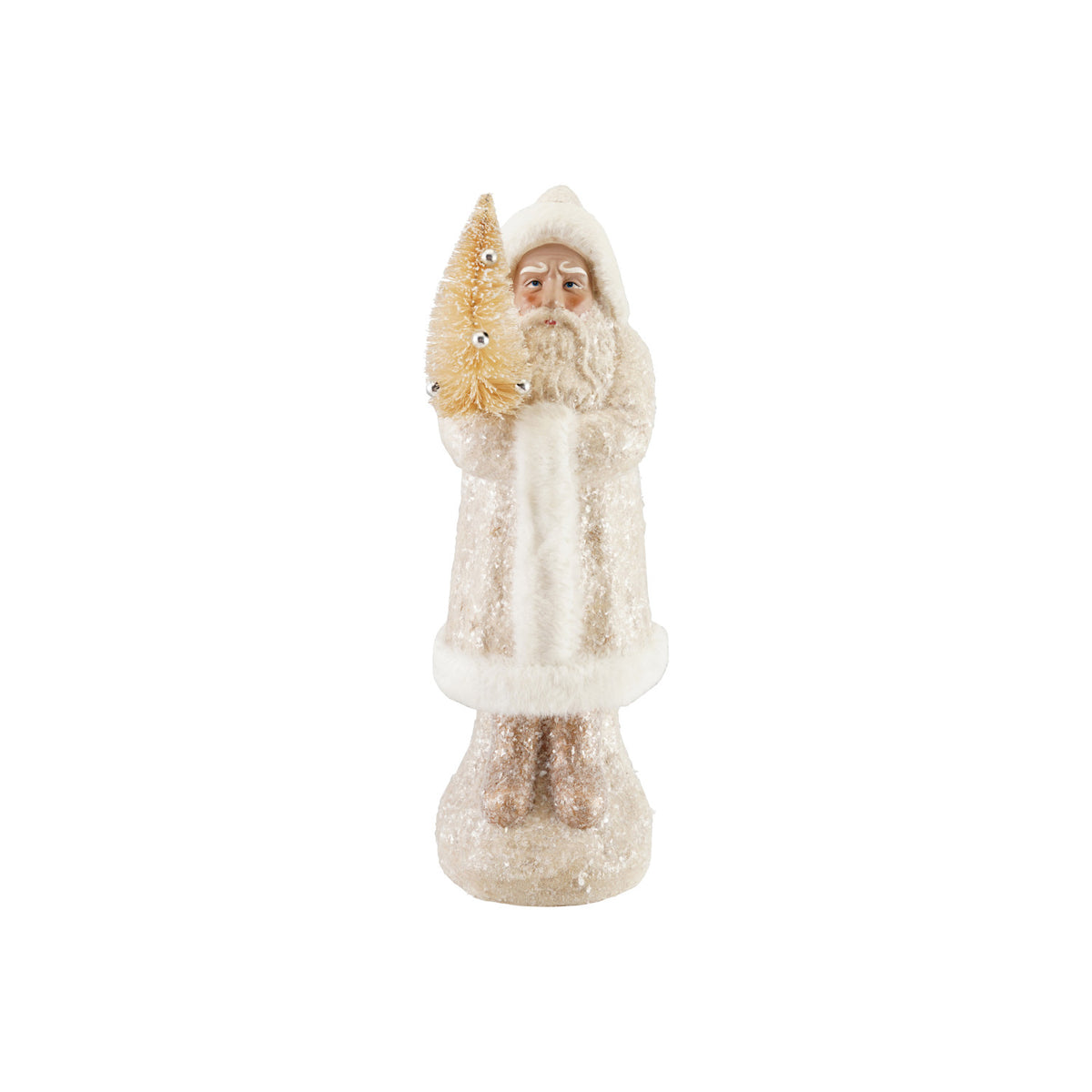 Paper Mache Vintage Reproduction Belsnickel - White
