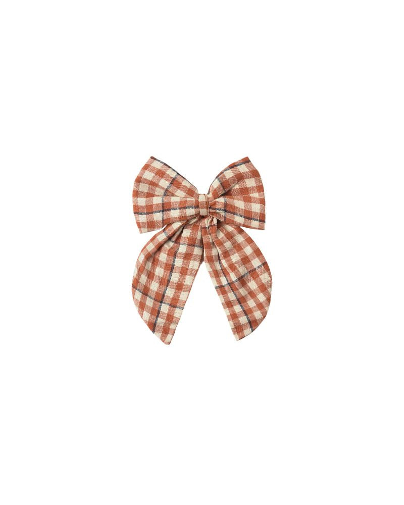 Rylee + Cru - Oversized Bow - Poppy Gingham