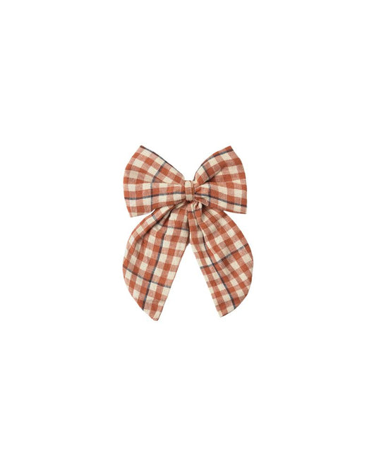 Rylee + Cru - Oversized Bow - Poppy Gingham