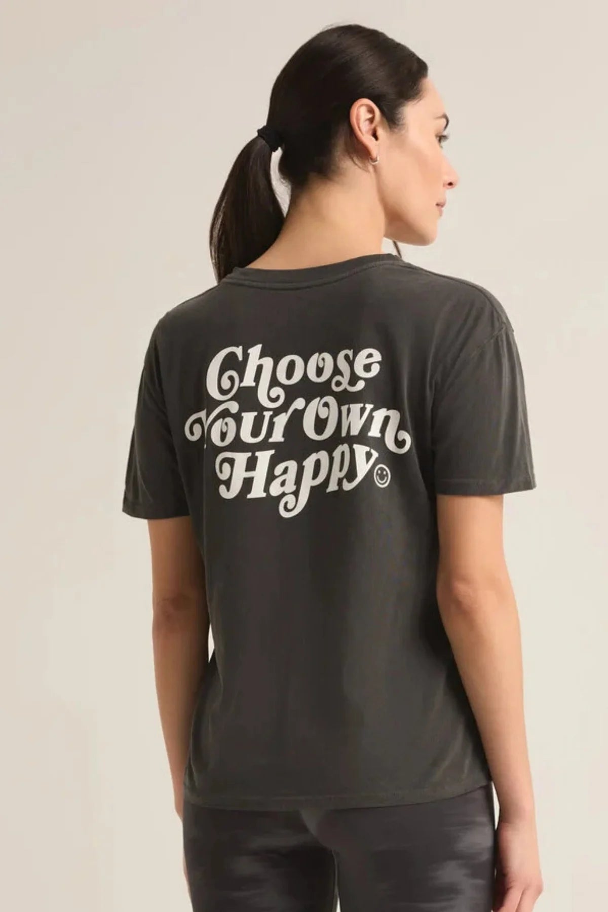 Trust The Journey Boyfriend Tee - Black Sand