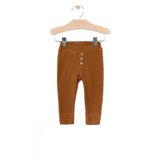 City Mouse - Rib Cuff Pant - Toffee - LAST ONE - 6-9M