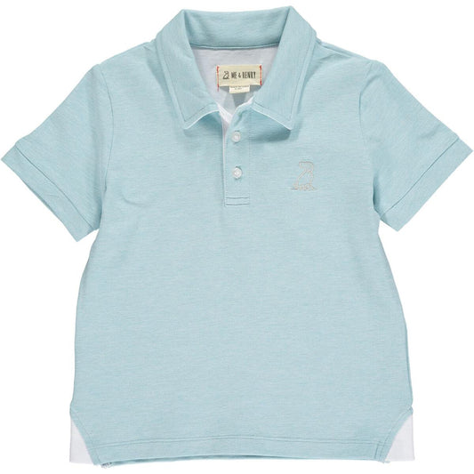 Me & Henry - Starboard Pique Polo - Sky Blue - LAST ONE - 12Y