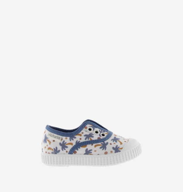 Victoria Shoes - Classic Printed Laceless - Jeans Palms