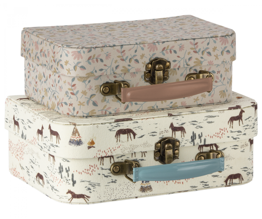 Maileg - Suitcases with Fabric, 2 pcs. Set