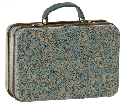 Maileg - Small Suitcase, Blossom - Blue