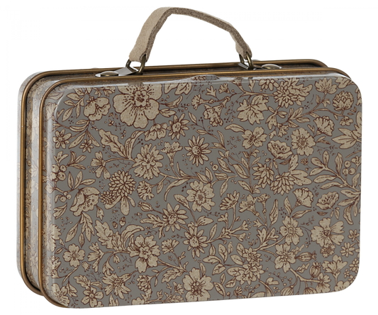 Maileg - Small Suitcase, Blossom - Grey