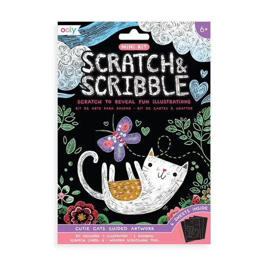 OOLY - Mini Scratch + Scribble - Cutie Cats