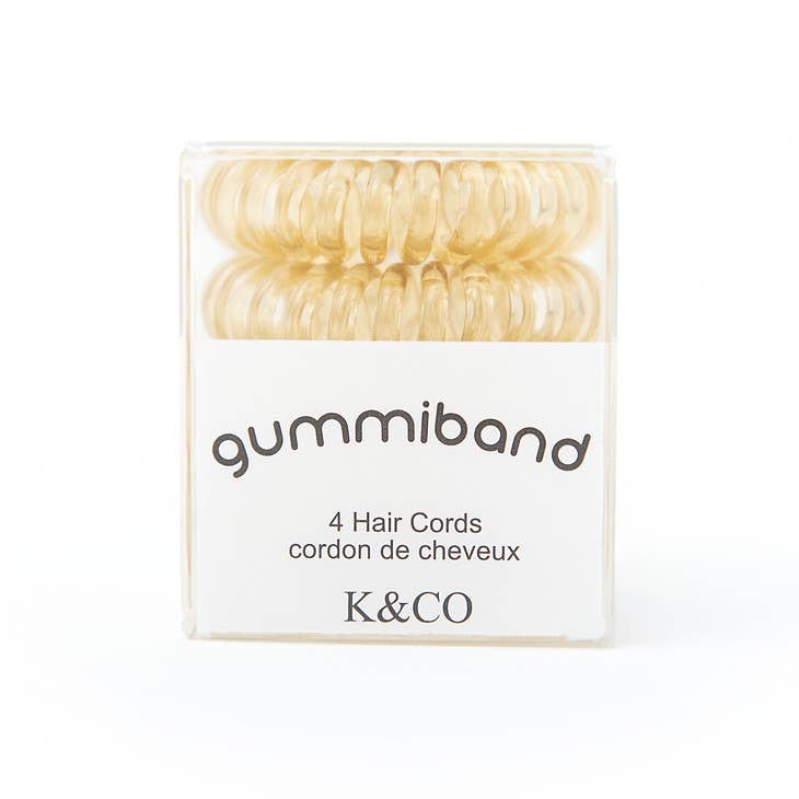 GummiBand - Box of 4  Hair Ties - Blonde