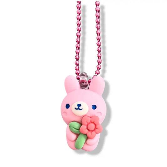 Pop Cutie - Flower Friend Necklace - Bunny Valentines