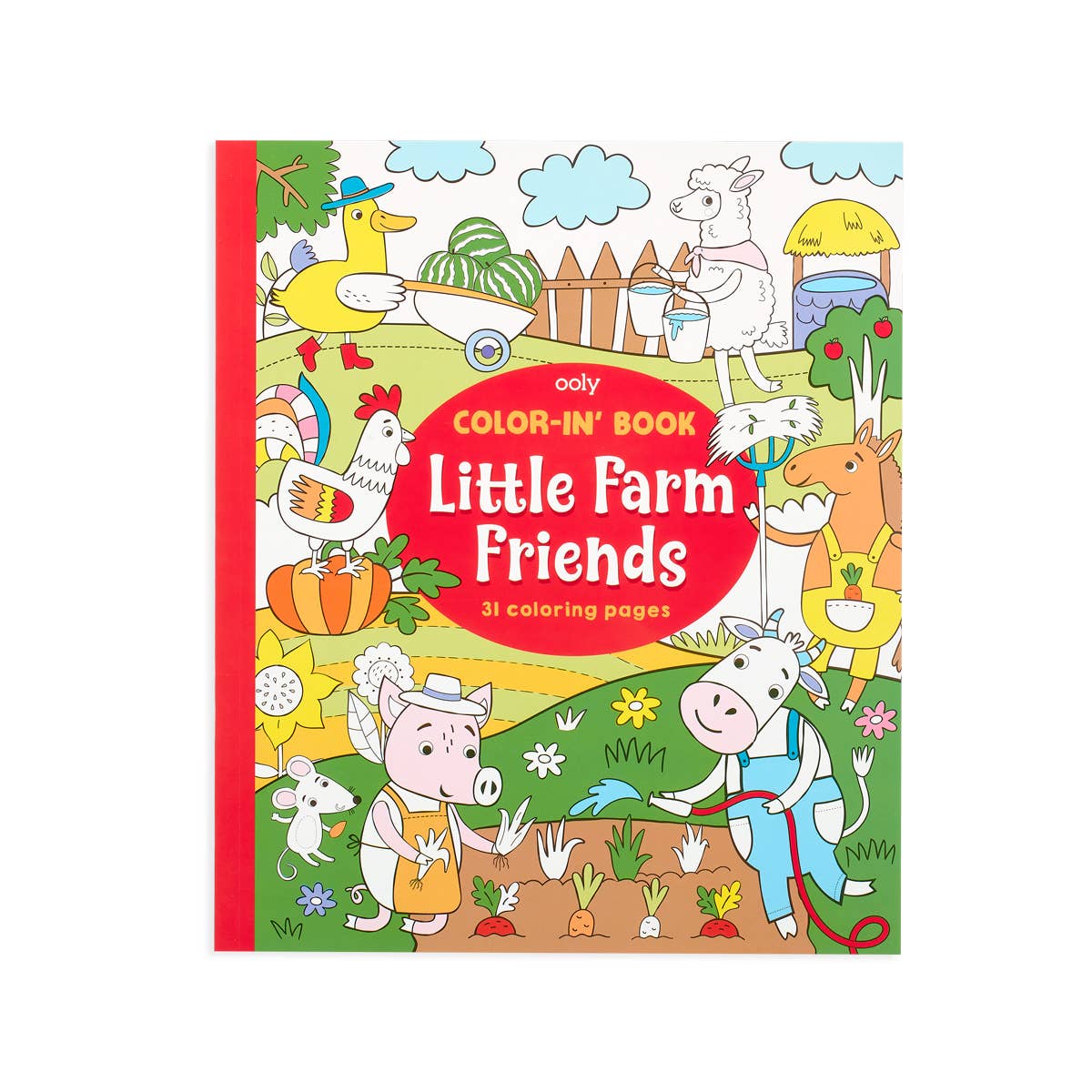 OOLY - Color-in' Book: Little Farm Friends