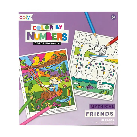 Ooly - Color By Number Coloring Book - Mythical Friends